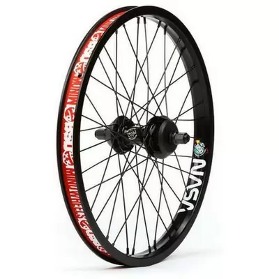 Set Ruote BMX 20″ Anteriori E Posteriori – 9T, 48 Raggi, Cuscinetti Sigillati, Copertoni Linea Rossa
