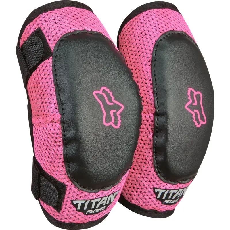 Gomitiere Bambino Peewee Titan Nere/Rosa Taglia Taglia Unica - image