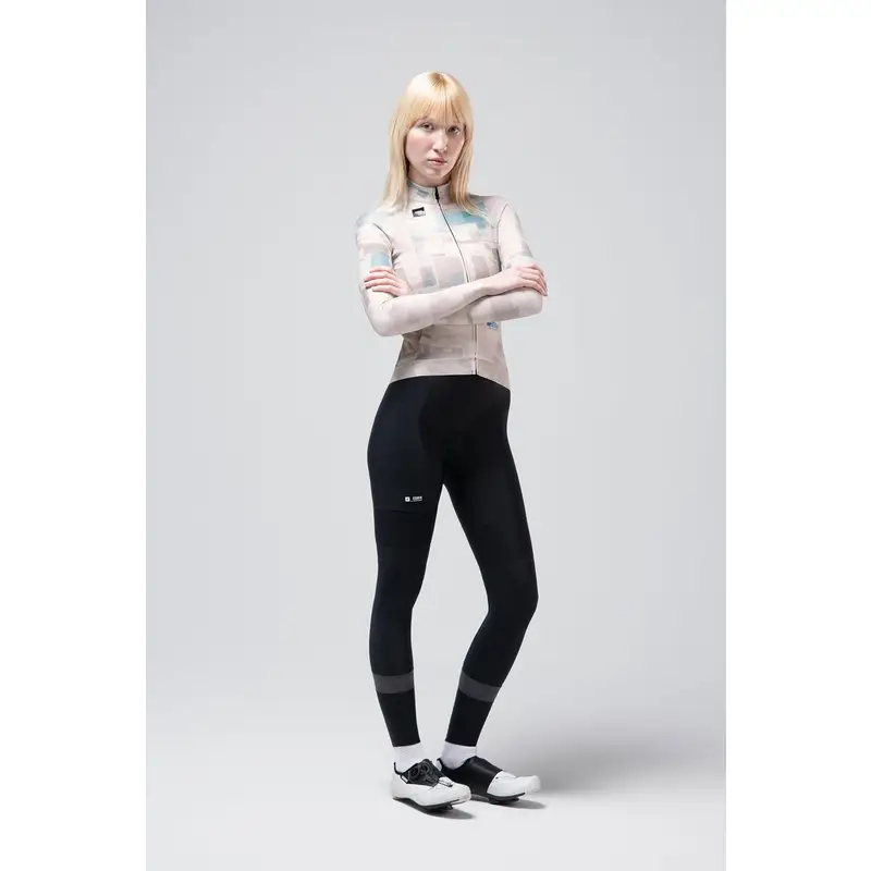 Hyder Frauen Langarm Radtrikot Beige Größe XXS - image