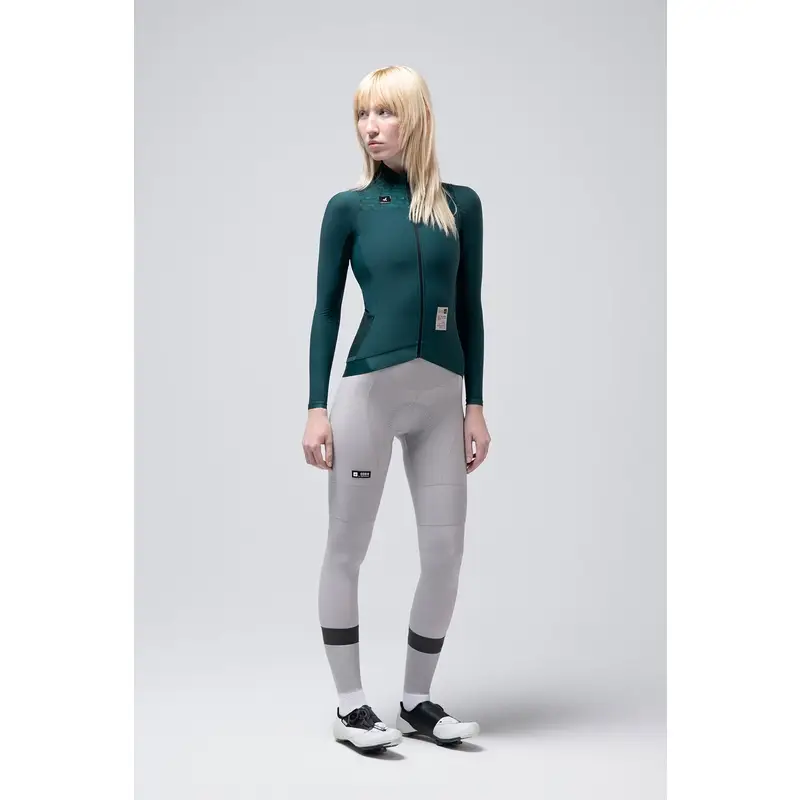 Hyder Blend 2.0 Langarm Straßenrad Trikot Damen Grün Größe XXS - image