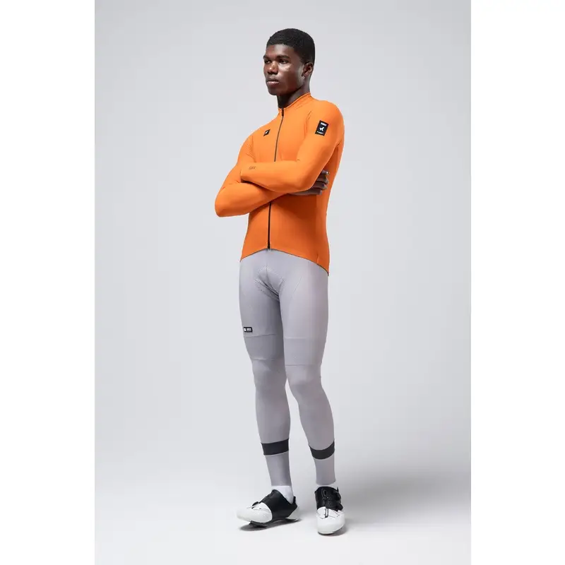Langarm Radtrikot Pacer Solid 2.0 Orange Größe XXS - image