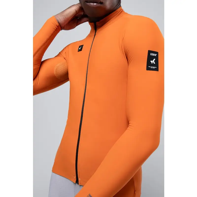 Langarm Radtrikot Pacer Solid 2.0 Orange Größe XXS #1