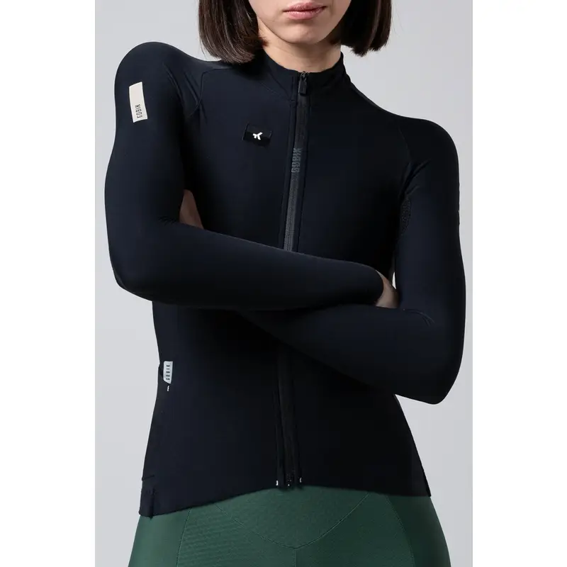 Langarm Pacer Solid 2.0 Radtrikot Damen Schwarz Größe XXS #1