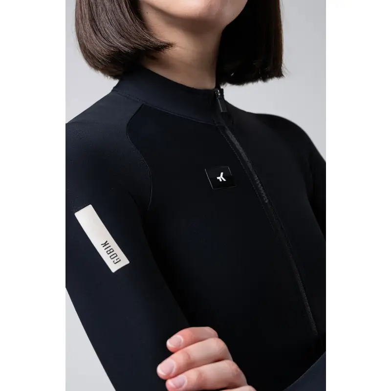 Langarm Pacer Solid 2.0 Radtrikot Damen Schwarz Größe XXS #2