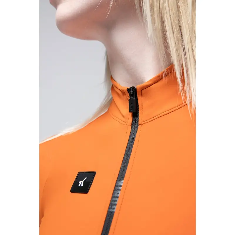 Langarm Pacer Solid 2.0 Radtrikot Damen Orange Größe XXS #2