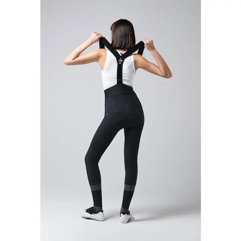 Winter-Bibshorts Absolute 7.0 Damen Schwarz Größe XXS - image