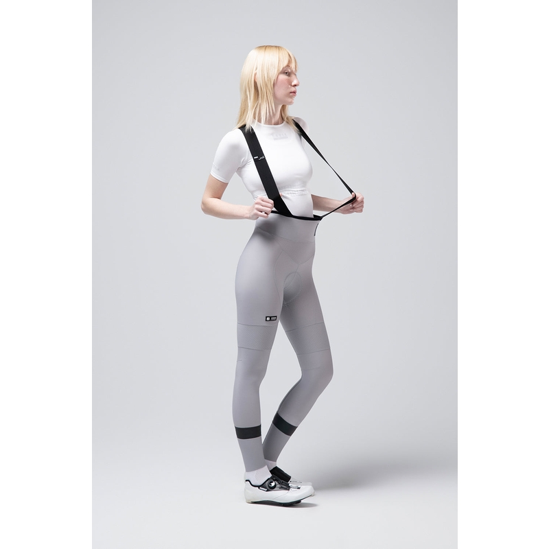 Absolute 7.0 Winter-Bibshorts Damen Grau Größe XXS