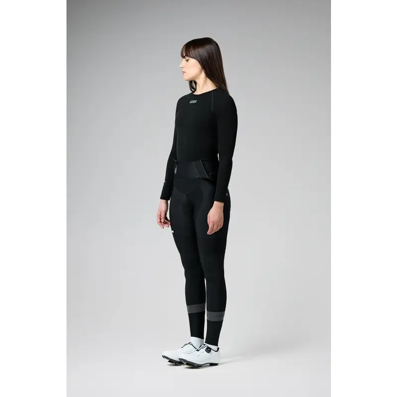 Winter Merino Thermoshirt Damen Schwarz Größe XS/S - image