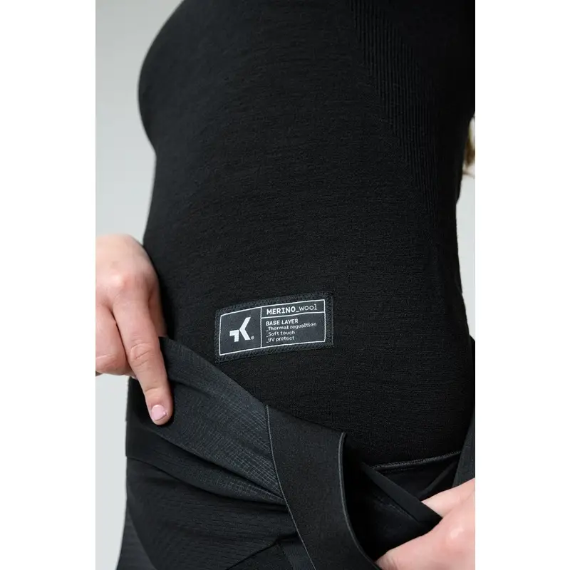 Winter Merino Thermoshirt Damen Schwarz Größe XS/S #1