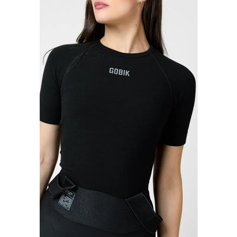Kurzarm Thermoshirt Winter Merino Damen Schwarz Größe XS/S #1
