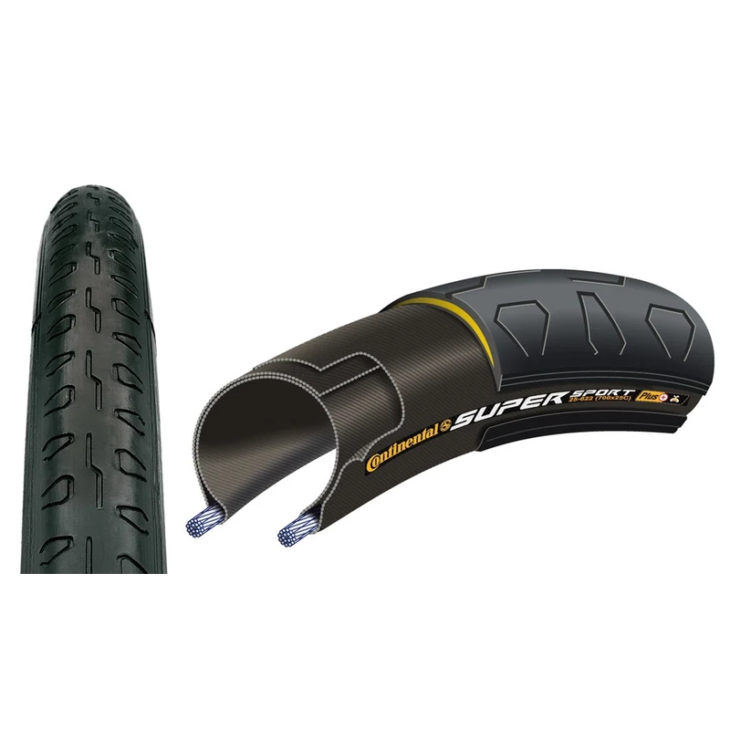 Reifen Super Sport Plus 28'' 700x23C 23-622 Schwarz - image