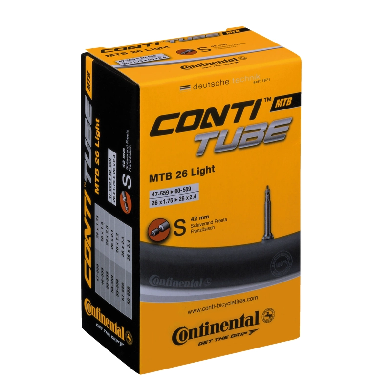 MTB-Schlauch 26 Leicht 26x1.75/2.40'' 47/60-559 Presta-Ventil 42mm - image