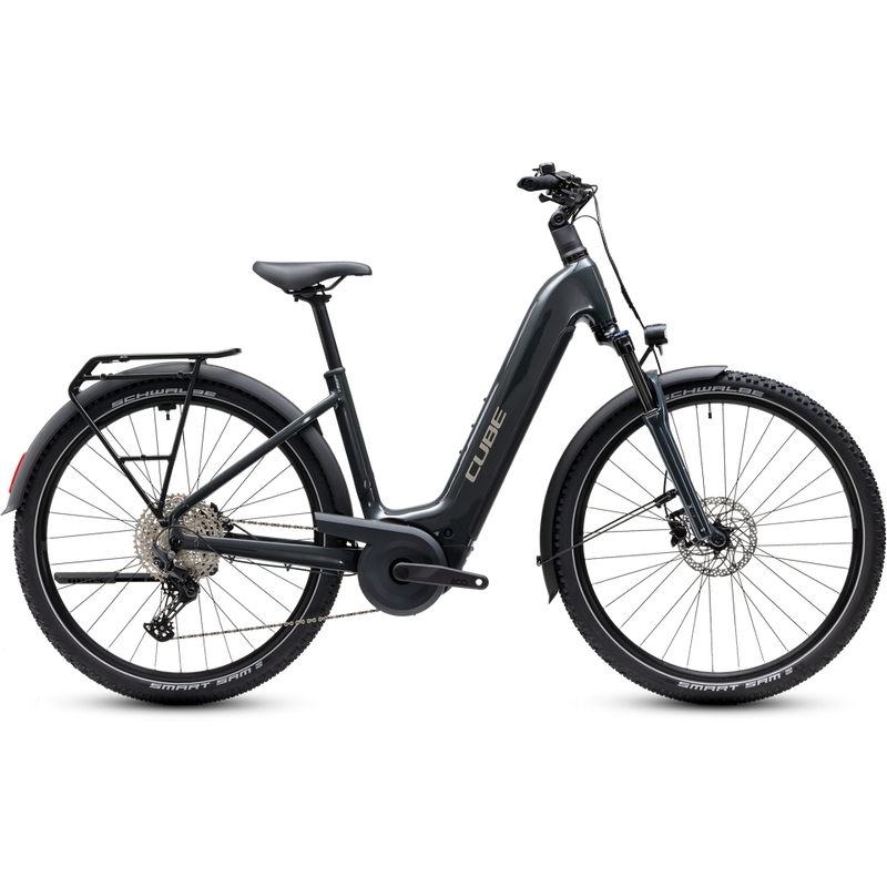 Nuride Hybrid Performance Easy Entry 28'' 12v 100mm 720Wh Bosch P L Shadowgrey'n'Grey 2027 Talla XS