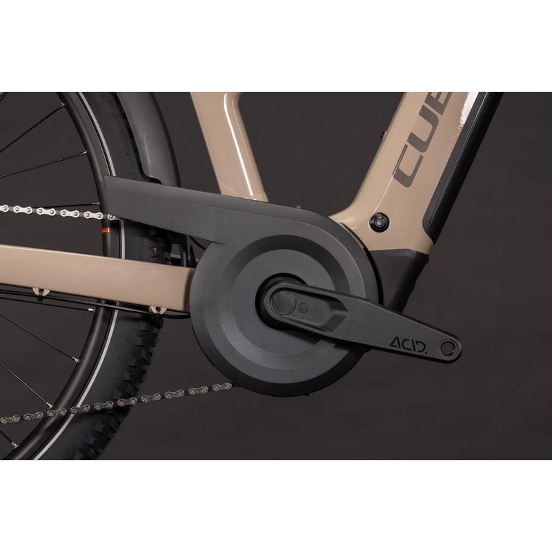 Nuride Hybrid Pro Trapeze 28'' 12v 100mm 800Wh Bosch Perf Line CX Cappuccino’n’Black 2027 Taglia XS #4
