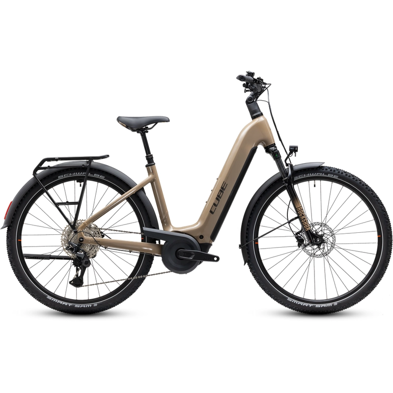 Nuride Hybrid Pro Easy Entry 28'' 12v 100mm 800Wh Bosch P Line CX Cappuccino’n’Black 2027 Taglia XS - image