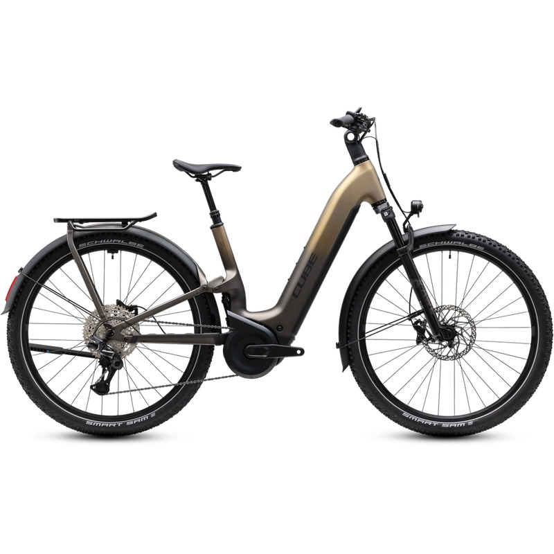 Nuride Hybrid ONE11 HPC SLX Easy Entry 28'' 12v 100mm 800Wh Bosch CX Goldenbrown 2027 Taglia XS - image