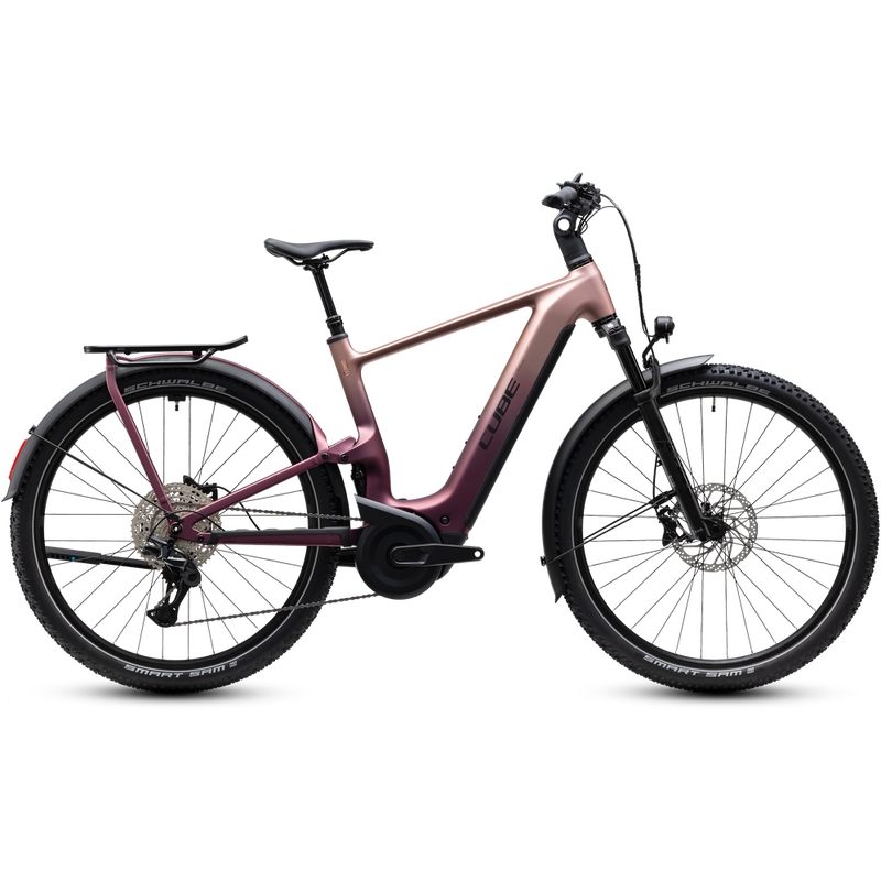 Nuride Hybrid ONE11 HPC SLX 28'' 12v 100mm 800Wh Bosch Perf Line CX Mauve’n’Black 2027 Taglia XL