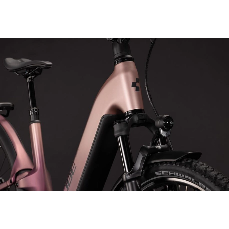 Nuride Hybrid ONE11 HPC SLX Easy Entry 28'' 12v 100mm 800Wh Bosch CX Mauve’n’Black 2027 Taglia XS #5