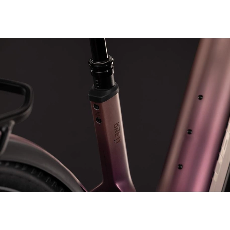 Nuride Hybrid ONE11 HPC SLX Easy Entry 28'' 12v 100mm 800Wh Bosch CX Mauve’n’Black 2027 Taglia S #3