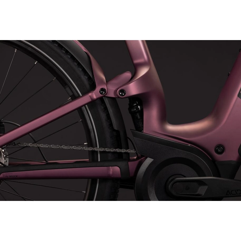 Nuride Hybrid ONE11 HPC SLX Easy Entry 28'' 12v 100mm 800Wh Bosch CX Mauve’n’Black 2027 Taglia L #4