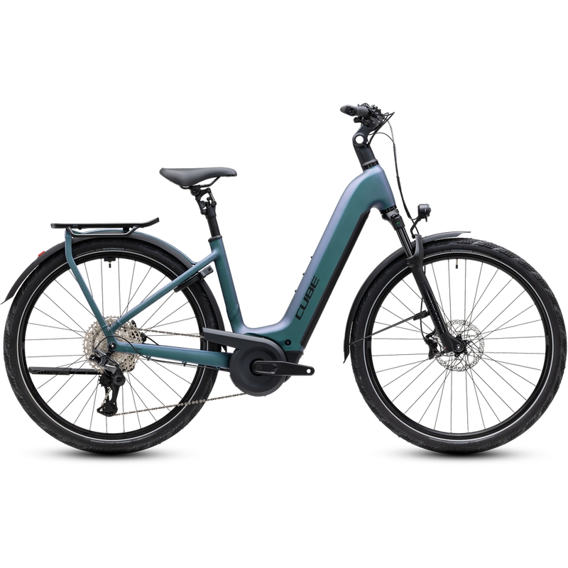 Kathmandu Hybrid Pro Easy Entry 28'' 12v 100mm 800Wh Bosch CX Smaragdgrey’n’Black 2027 Taglia XS