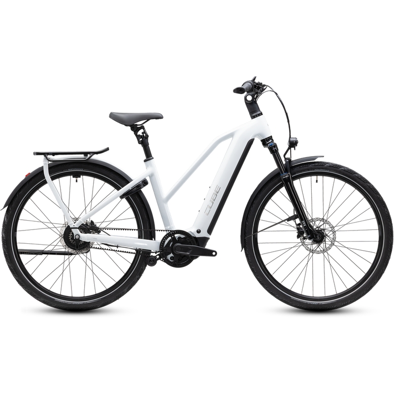Kathmandu Hybrid Deluxe Pro Trapeze 28'' 1v 100mm 800Wh Bosch CX Metallicwhite 2027 Taglia XS