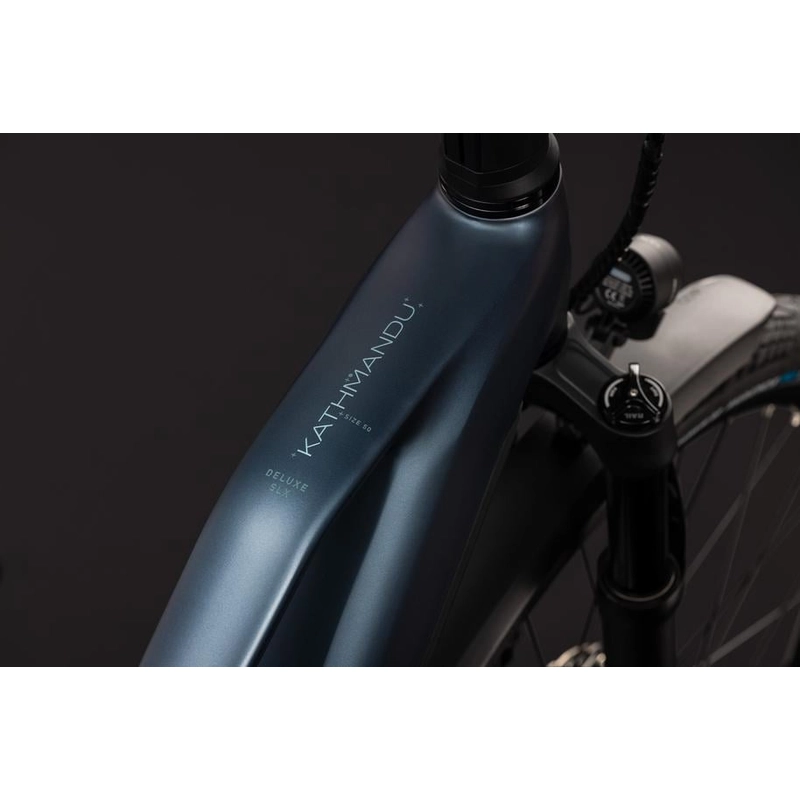 Kathmandu Hybrid Deluxe SLX Trapeze 28'' 1v 100mm 800Wh Bosch CX Mineralblue’n’Blue 2027 Taglia XS #1