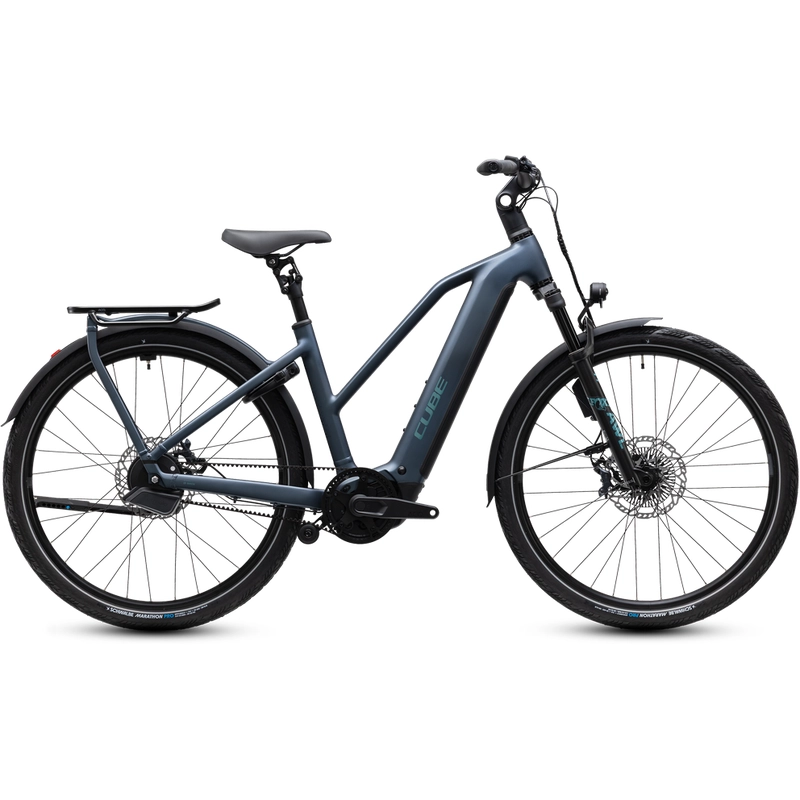 Kathmandu Hybrid Deluxe SLX Trapeze 28'' 1v 100mm 800Wh Bosch CX Mineralblue’n’Blue 2027 Taglia L - image