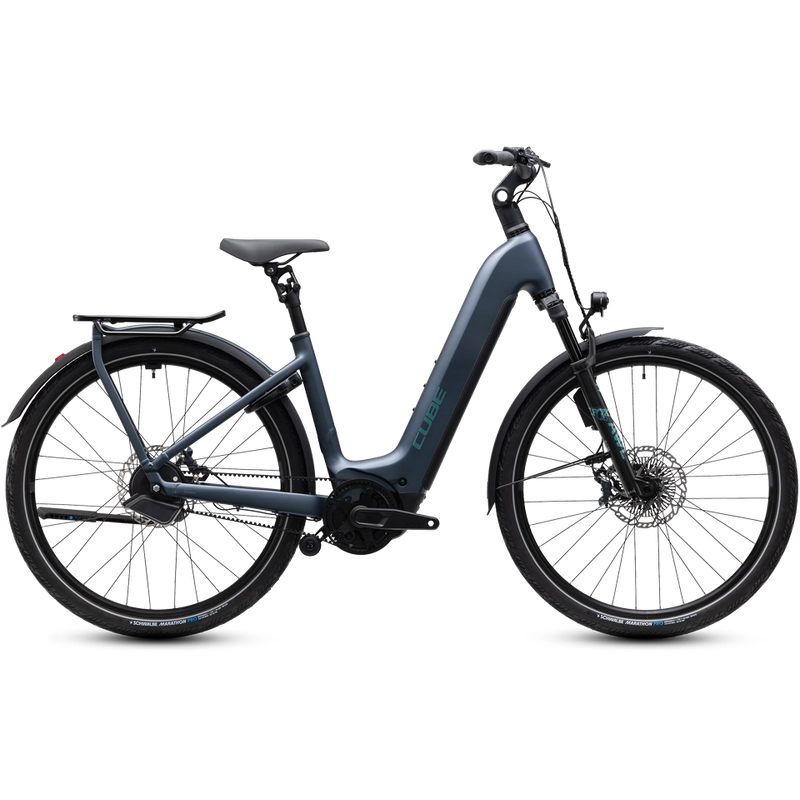 Kathmandu Hybrid Deluxe SLX Easy Entry 28'' 1v 100mm 800Wh Bosch CX Mineralblue 2027 Taglia XS - image