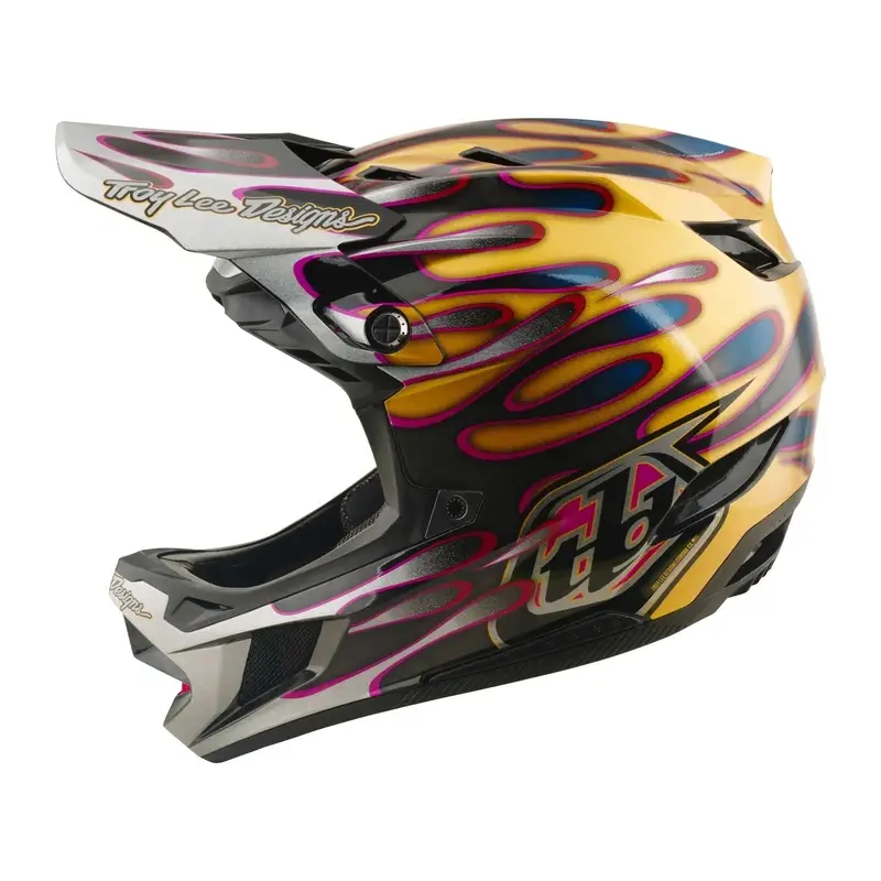 Casco Integral D4 Carbon Overspray Oro/Negro Talla M (57-58) - image