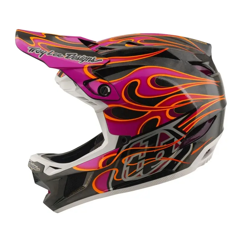 Capacete Integral D4 Carbon Torched Carbon/Magenta Tamanho L (58-59) - image