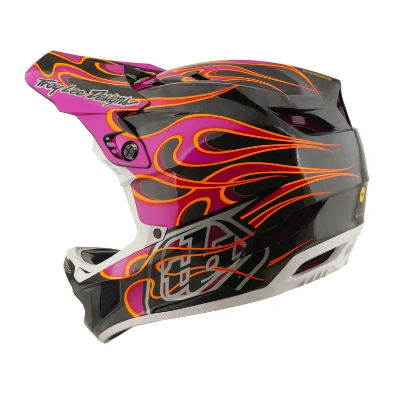 Capacete Integral D4 Carbon Torched Carbon/Magenta Tamanho L (58-59) #4