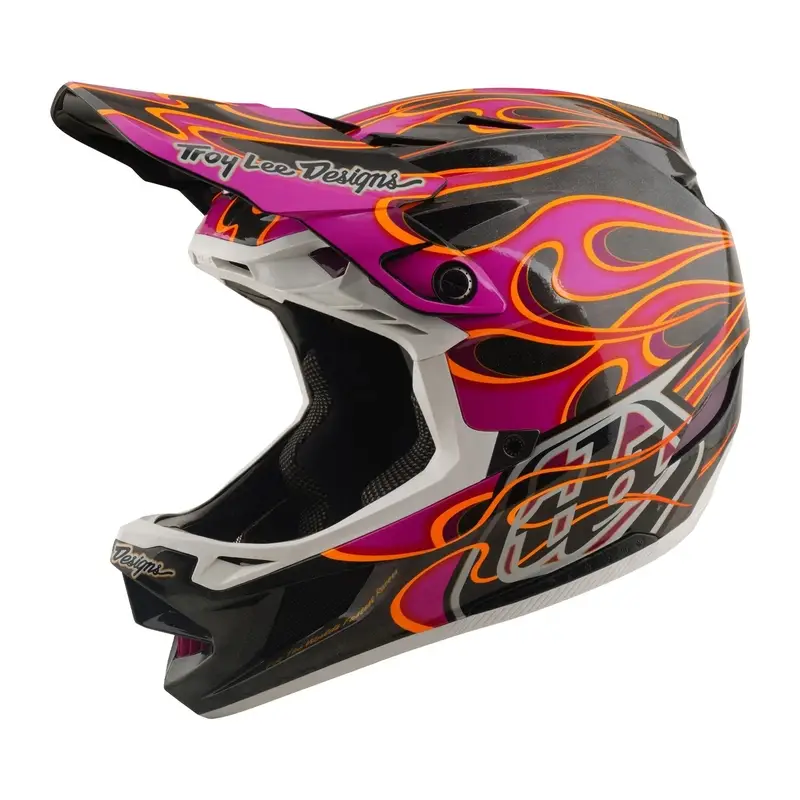 Capacete Integral D4 Carbon Torched Carbon/Magenta Tamanho L (58-59) #7
