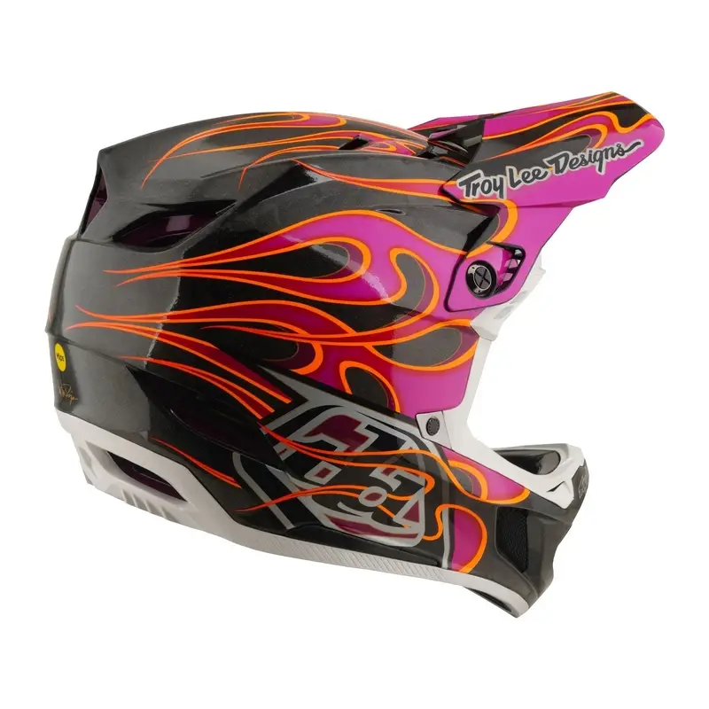 Capacete Integral D4 Carbon Torched Carbon/Magenta Tamanho XL (60-61) #1
