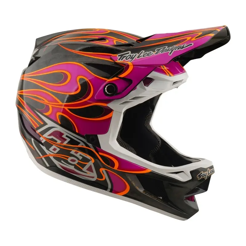 Capacete Integral D4 Carbon Torched Carbon/Magenta Tamanho XL (60-61) #6