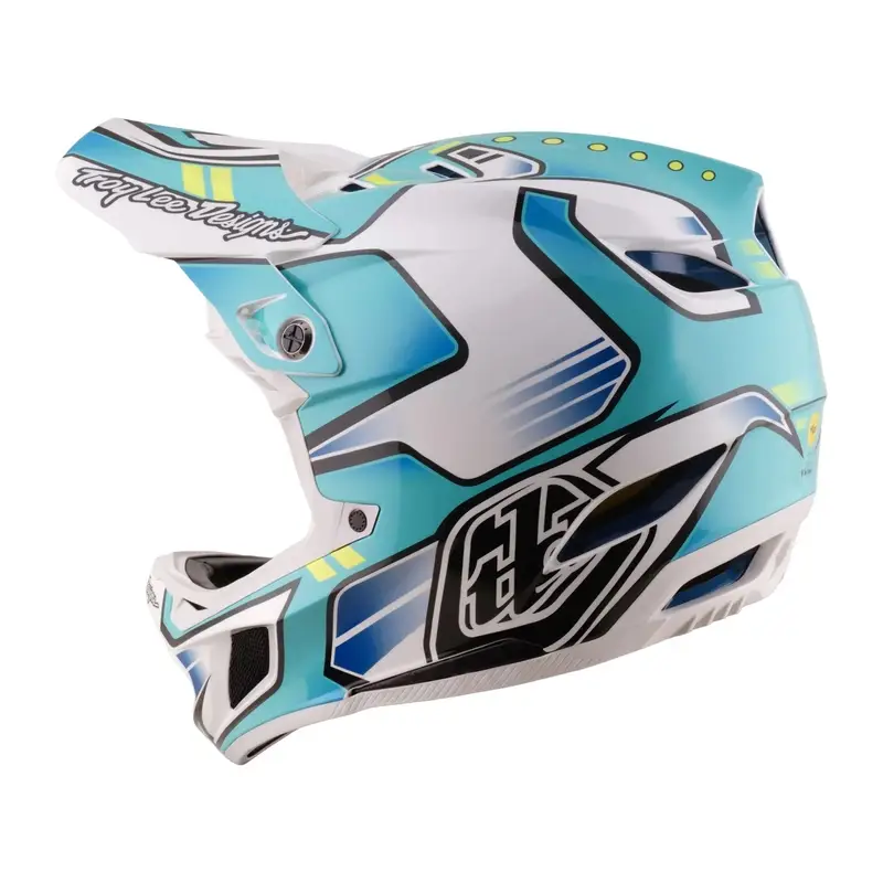 D4 Crest Real Teal Full Face Helmet Size L (58-59) #1