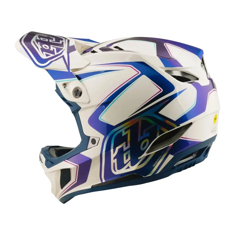 Casco Integral D4 Fleared Blanco/Índigo Talla S (55-56) #4