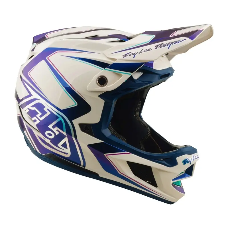 Casco Integral D4 Fleared Blanco/Índigo Talla S (55-56) #6