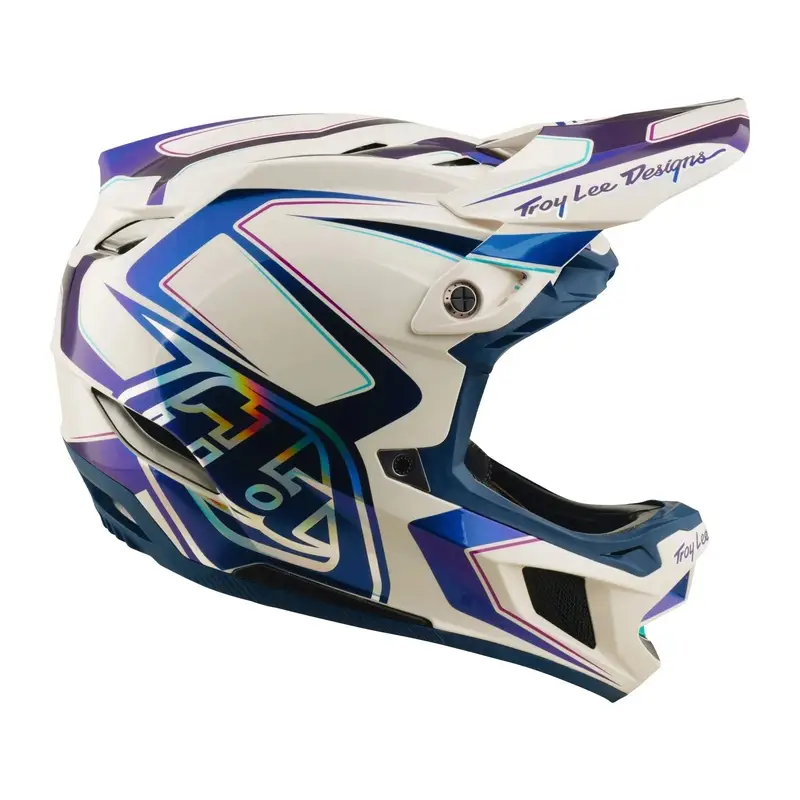 Casco Integral D4 Fleared Blanco/Índigo Talla XL (60-61) #5
