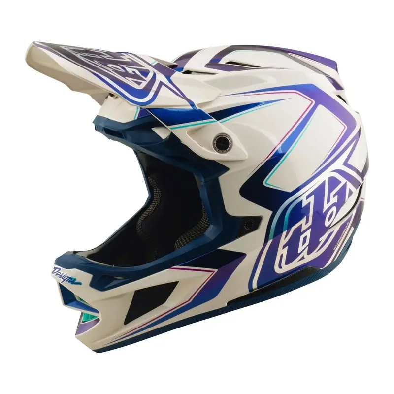 Casco Integral D4 Fleared Blanco/Índigo Talla XL (60-61) #7