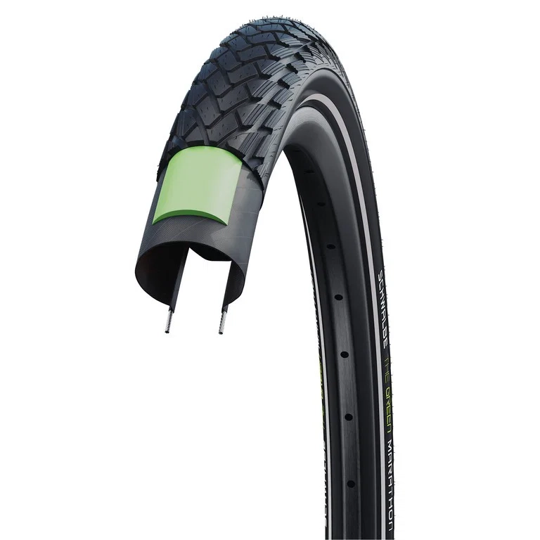 Copertone Green Marathon HS620 700x42C TwinSkin GreenGuard Addix Eco Performance Rigido Nero - image