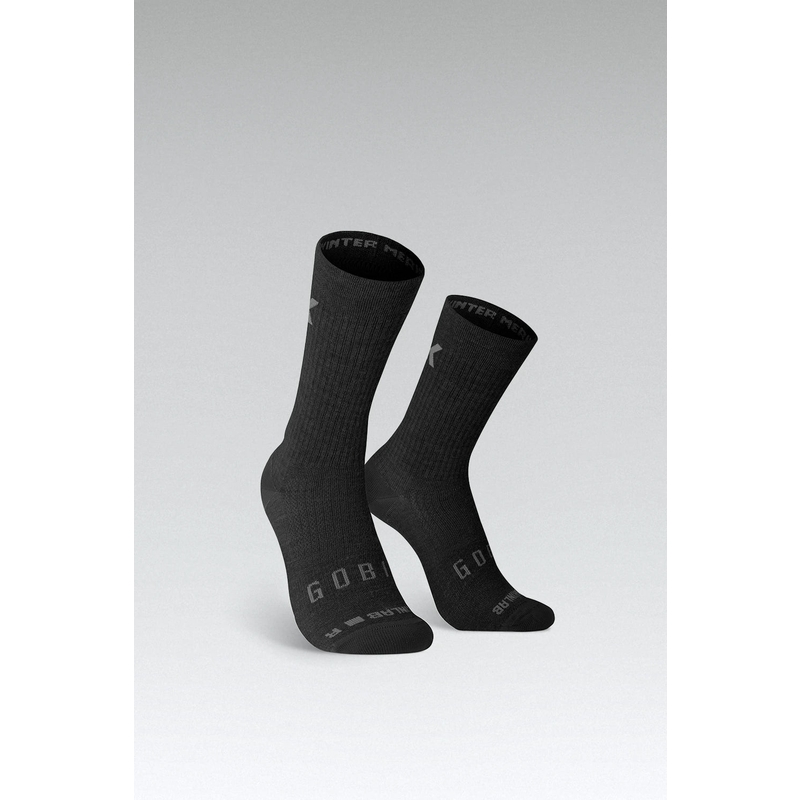 Merino-Wintersocken Schwarz Größe S/M (39-42)