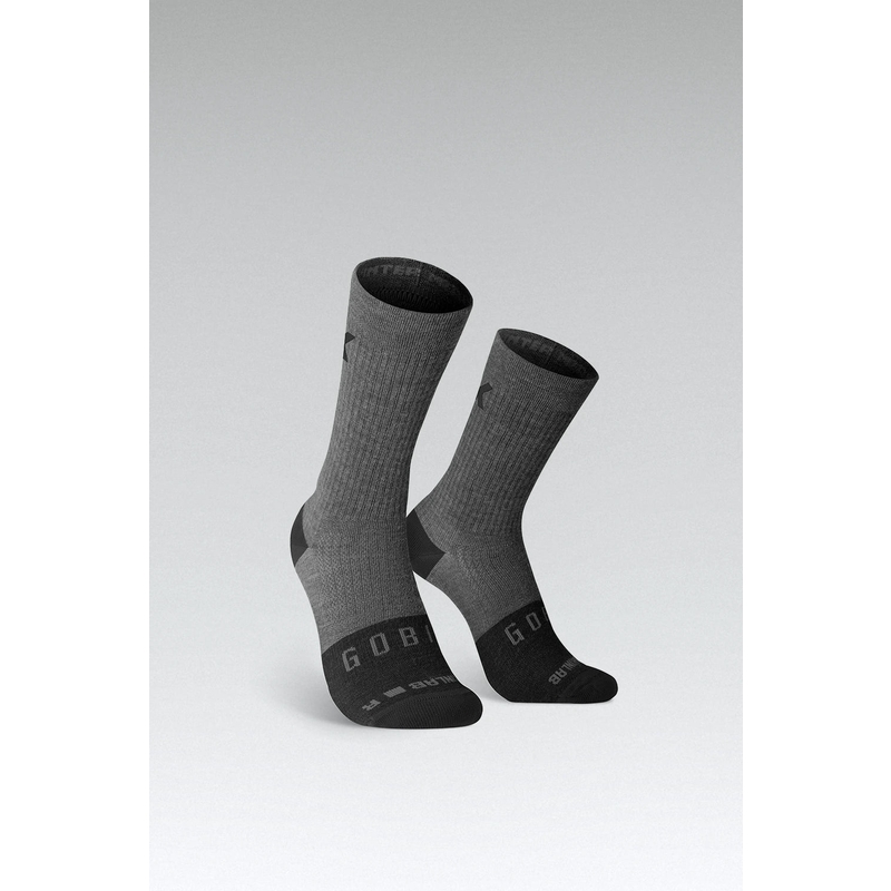 Hellgraue Merino-Wintersocken Größe S/M (39-42)