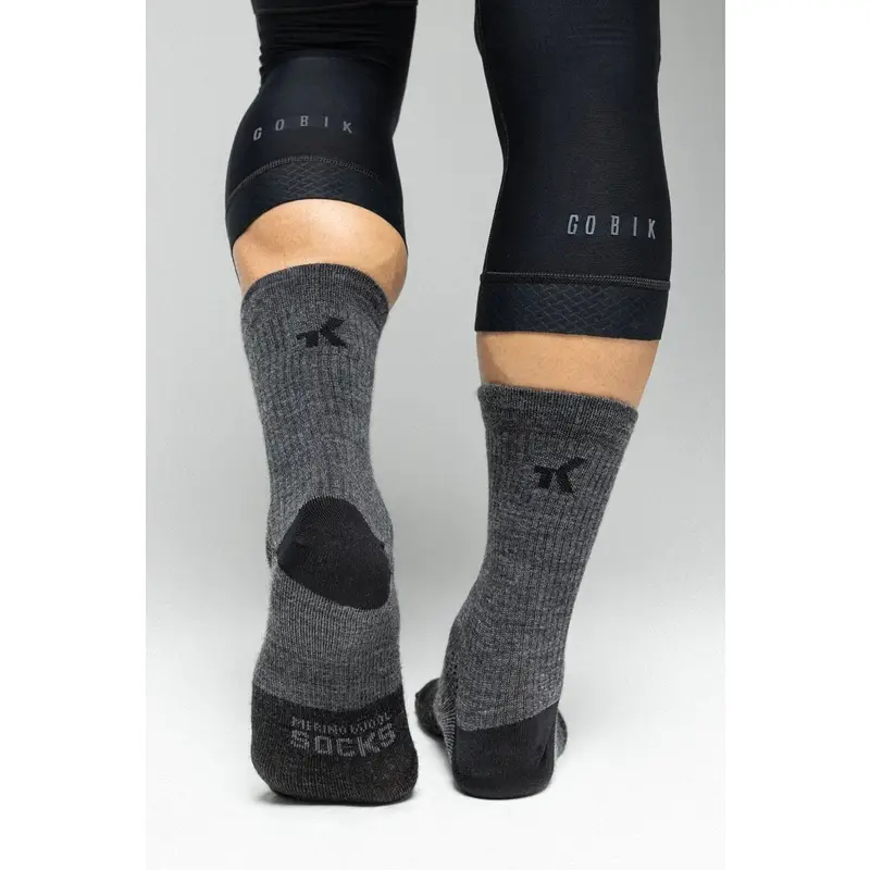 Hellgraue Merino-Wintersocken Größe S/M (39-42) #1