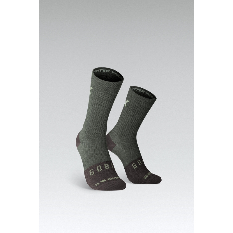 Merino Winter Socken Grün Größe S/M (39-42)