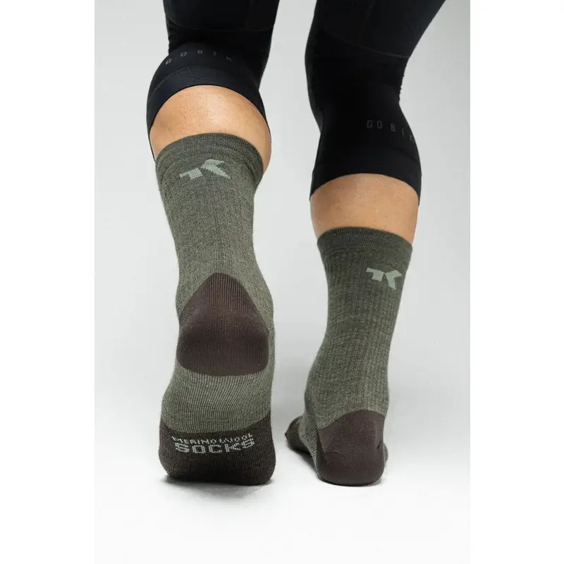 Merino Winter Socken Grün Größe S/M (39-42) #1