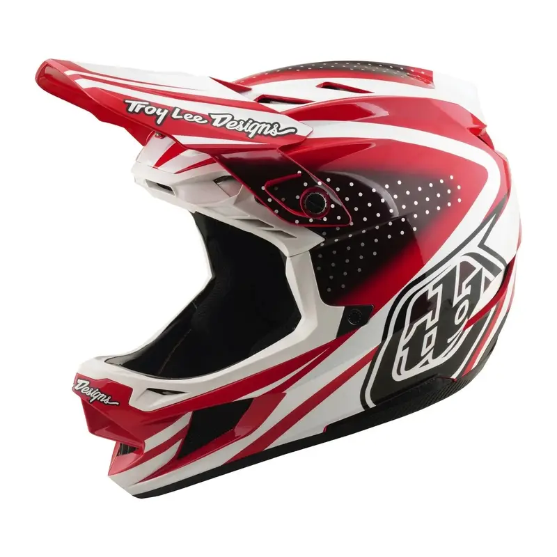 D4 The Line Full Face Helmet Red/White Size S (55-56) #7