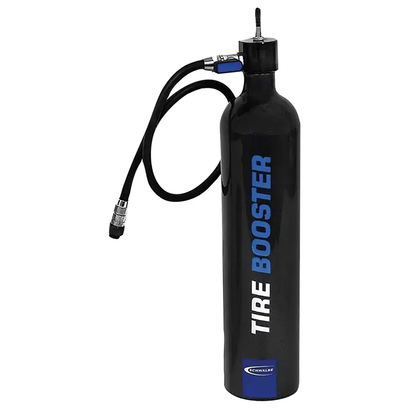 Serbatoio d'Aria Compressa ‘’Tire Booster’’ Ricaricabile per Montaggio Tubeless Nero - image