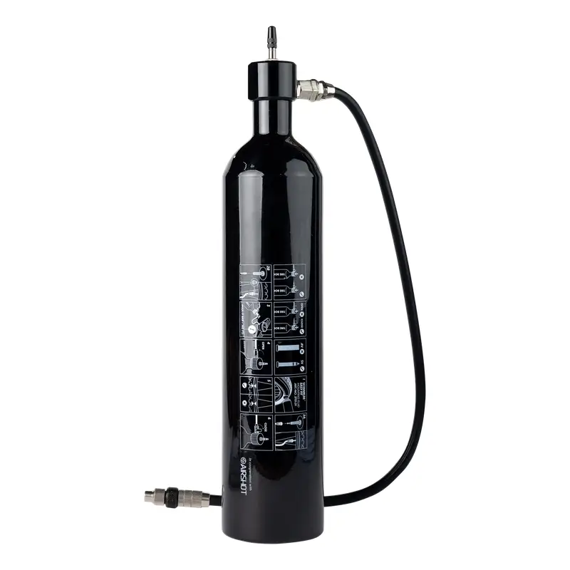 Serbatoio d'Aria Compressa ‘’Tire Booster’’ Ricaricabile per Montaggio Tubeless Nero #1