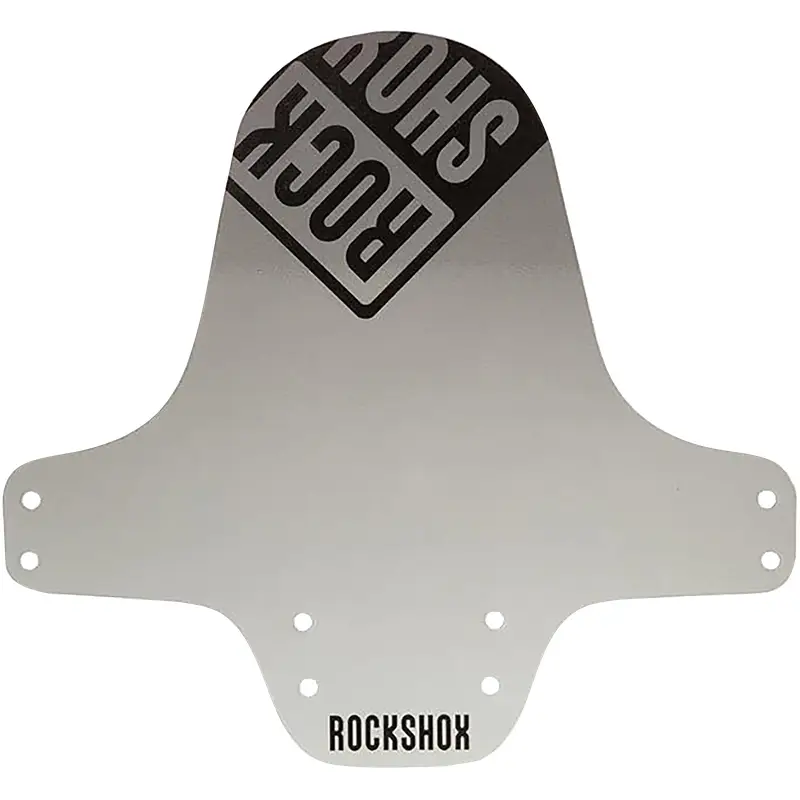 Front MTB Fender full silver/white fade black logo - image